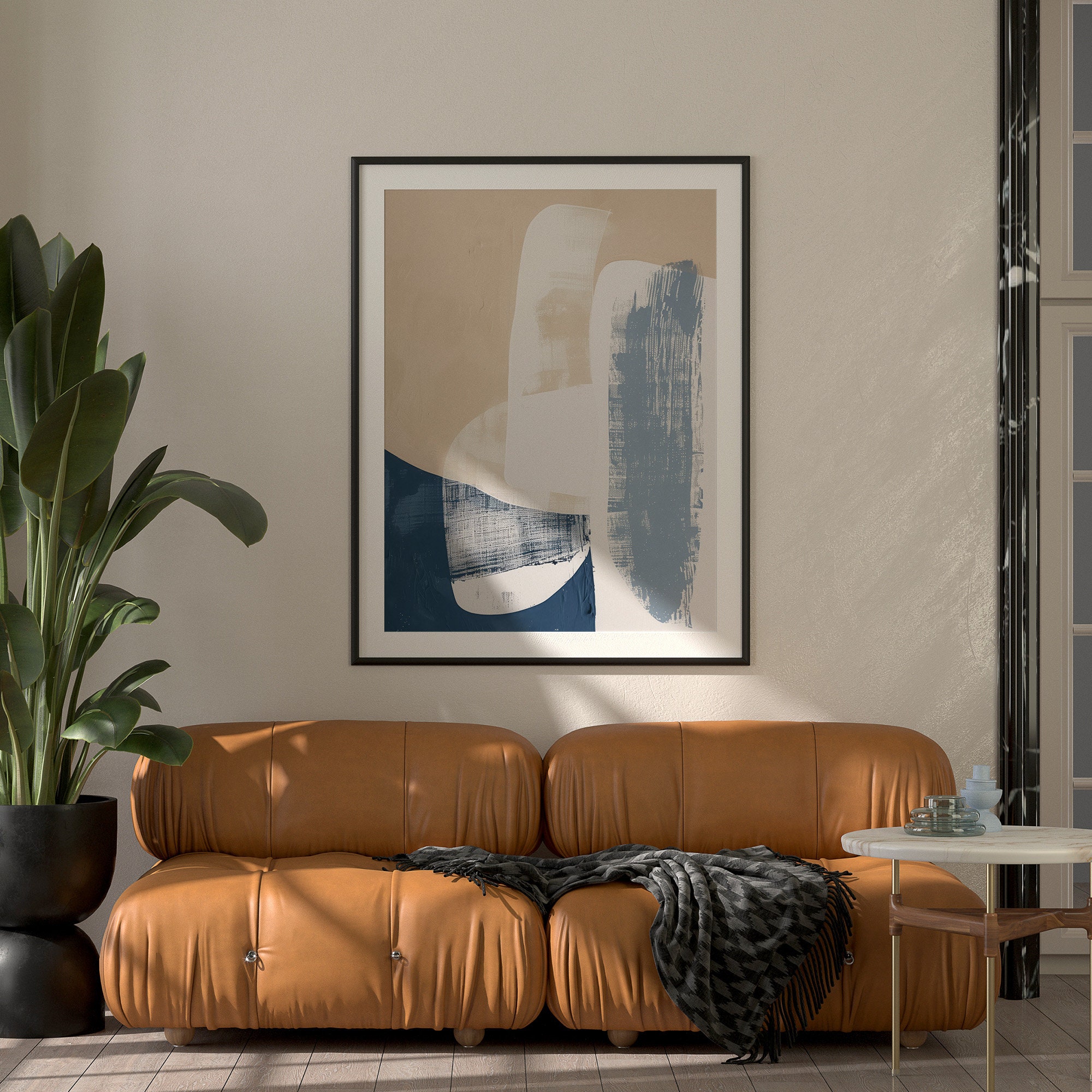 Japandi Abstract Wall Art / Wabi Sabi Design / Minimalist Painting ...