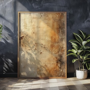 Wabi Sabi Interior Wall Art / Abstract Painting / Raw Art / Modern Wall Decor / Digital Printable Art