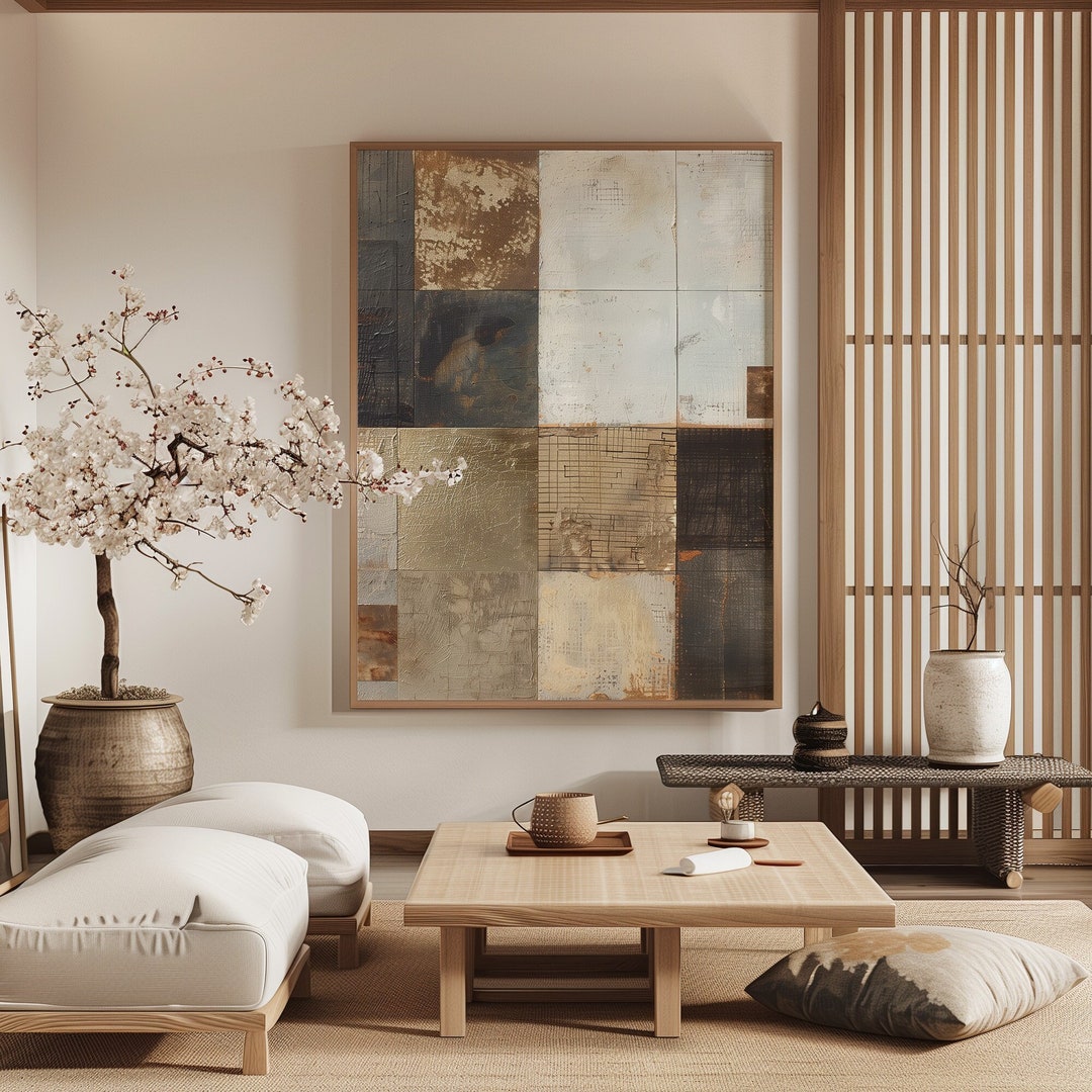 Japanese Plaster Art Panel】 漆喰 アート 和モダン Japanese Art