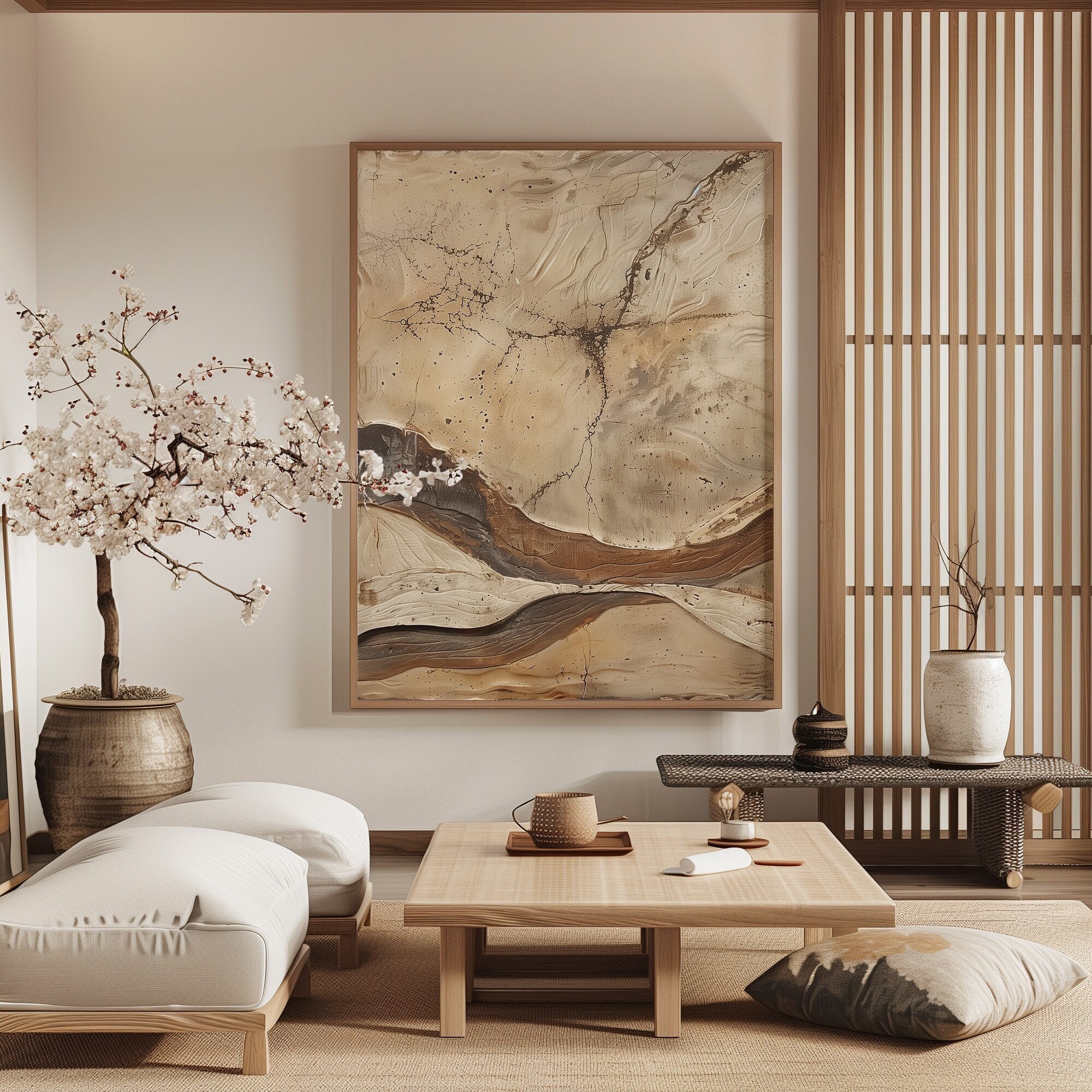 Buy Wabi Sabi Interior Wall Art / Japandi Design