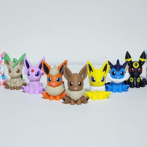 Eeveelution 3D Printed Figures