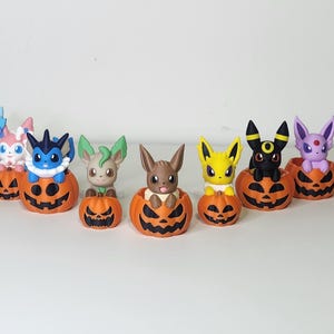 Halloween Eeveelution 3D Printed Figures