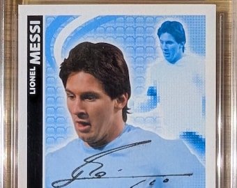 Lionel Messi Autograph Signed Card World Cup - Etsy
