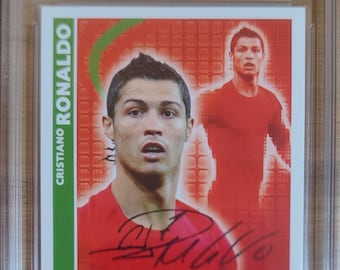 Ronaldo Autograph Hand Signed Card Mint