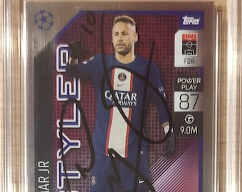Neymar Jr Autograph Hand Signed Card RPC Mint. - Etsy