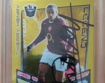 ティエリ・アンリ 直筆サイン入りカード 新品同様。 - Etsy 日本