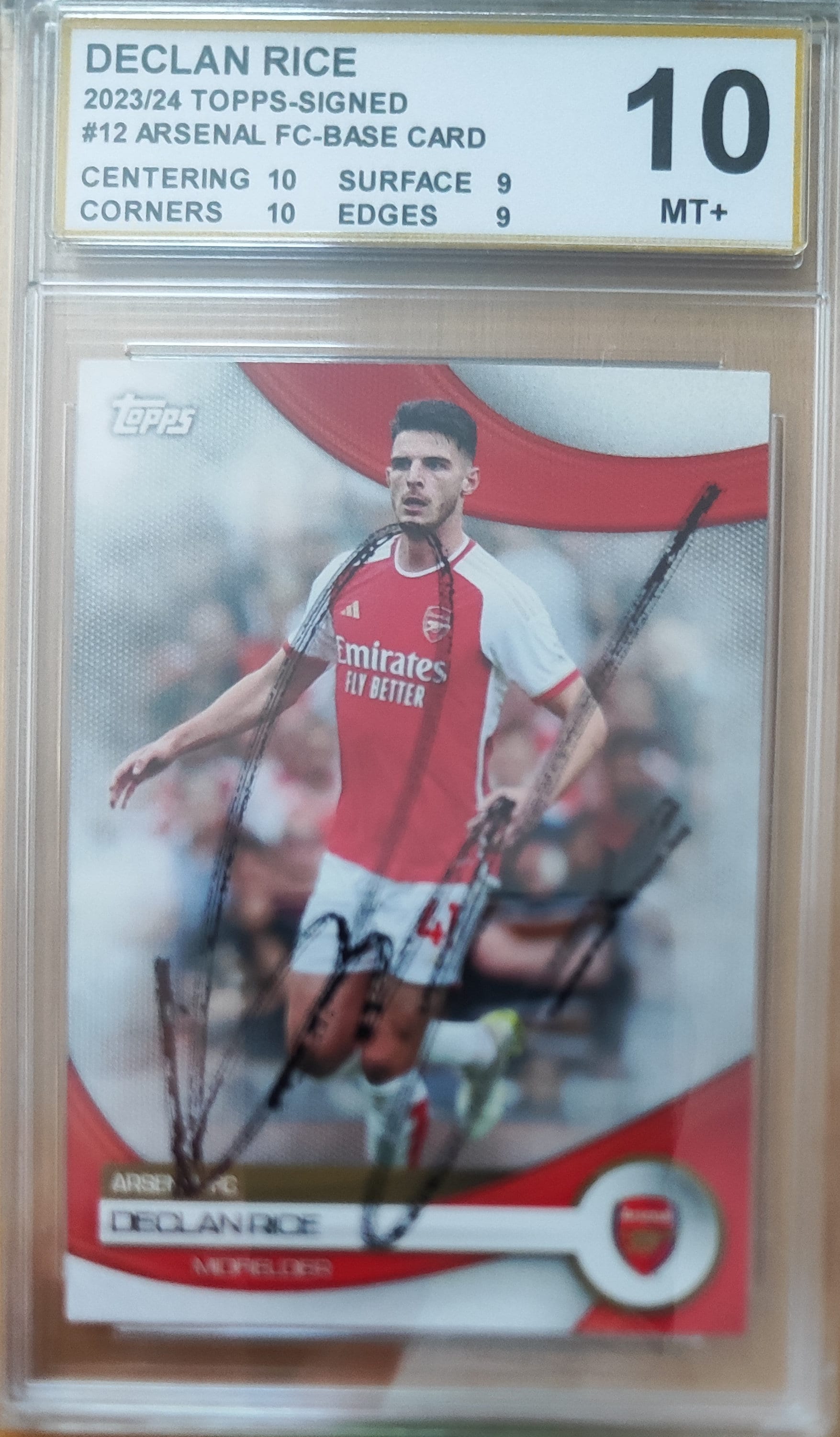 デクラン・ライス直筆サイン入りフットボールカード - Etsy 日本