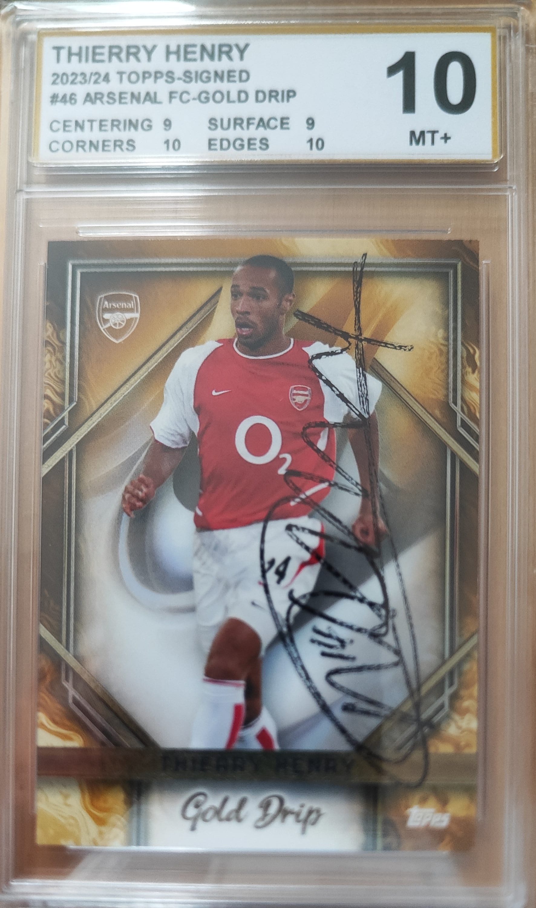 Thierry Henry Autograph Hand Signed Card Mint. - Etsy