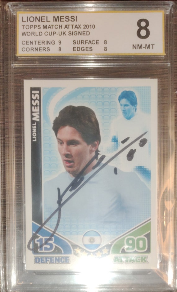 Lionel Messi Autograph Hand Signed Card RPC Mint. - Etsy Lionel Messi Autograph Hand Signed Card RPC Mint. - Etsy