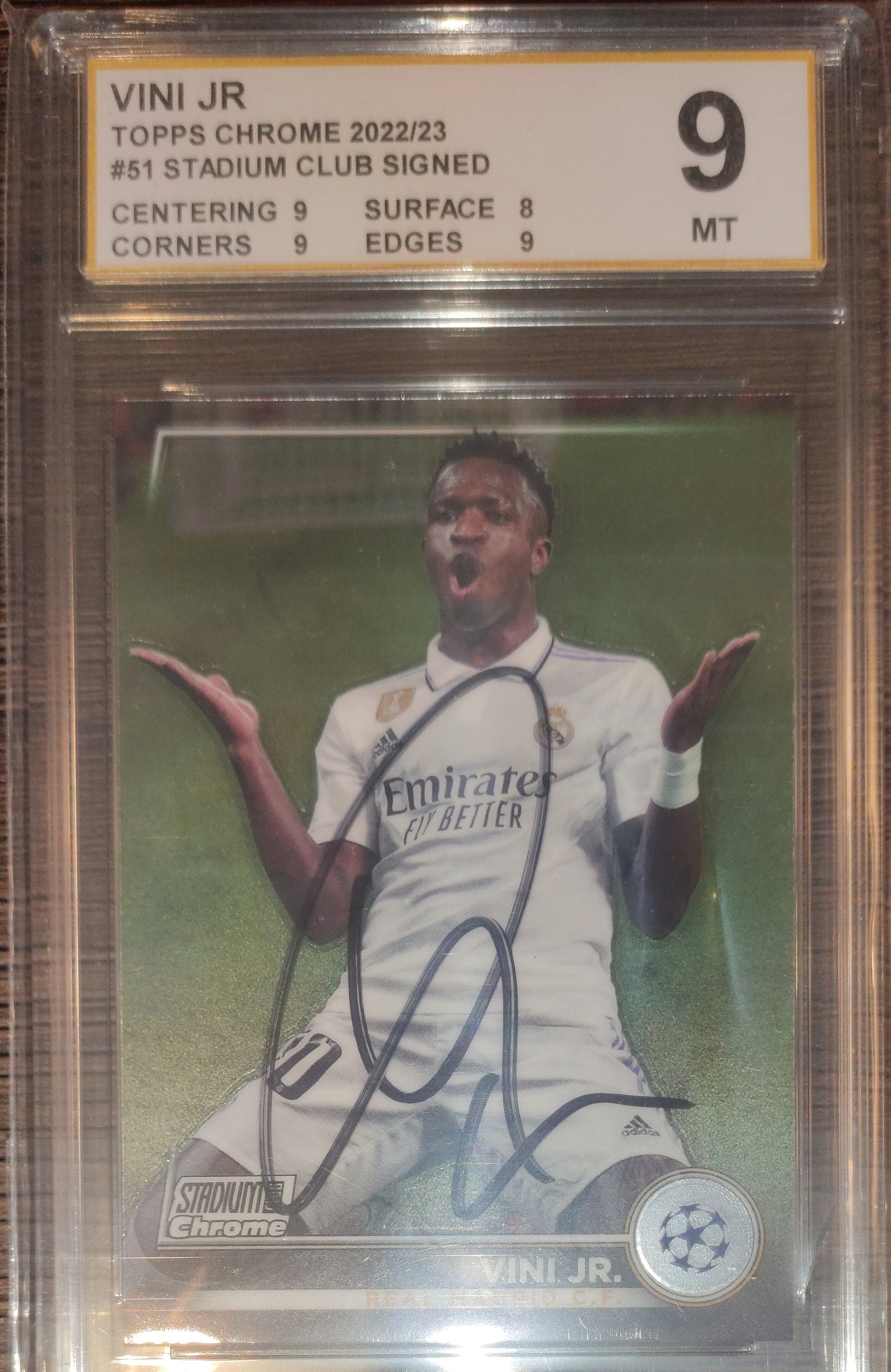 ヴィニシウス・ジュニオール 直筆サイン入りカード 新品同様