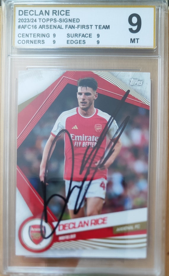 Declan Rice Autographed Photo Print – West Ham Soccer Fan Gift (Pre-Printed Signature)