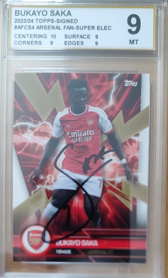 Bukayo Saka Autograph Hand Signed Card Mint. - Etsy