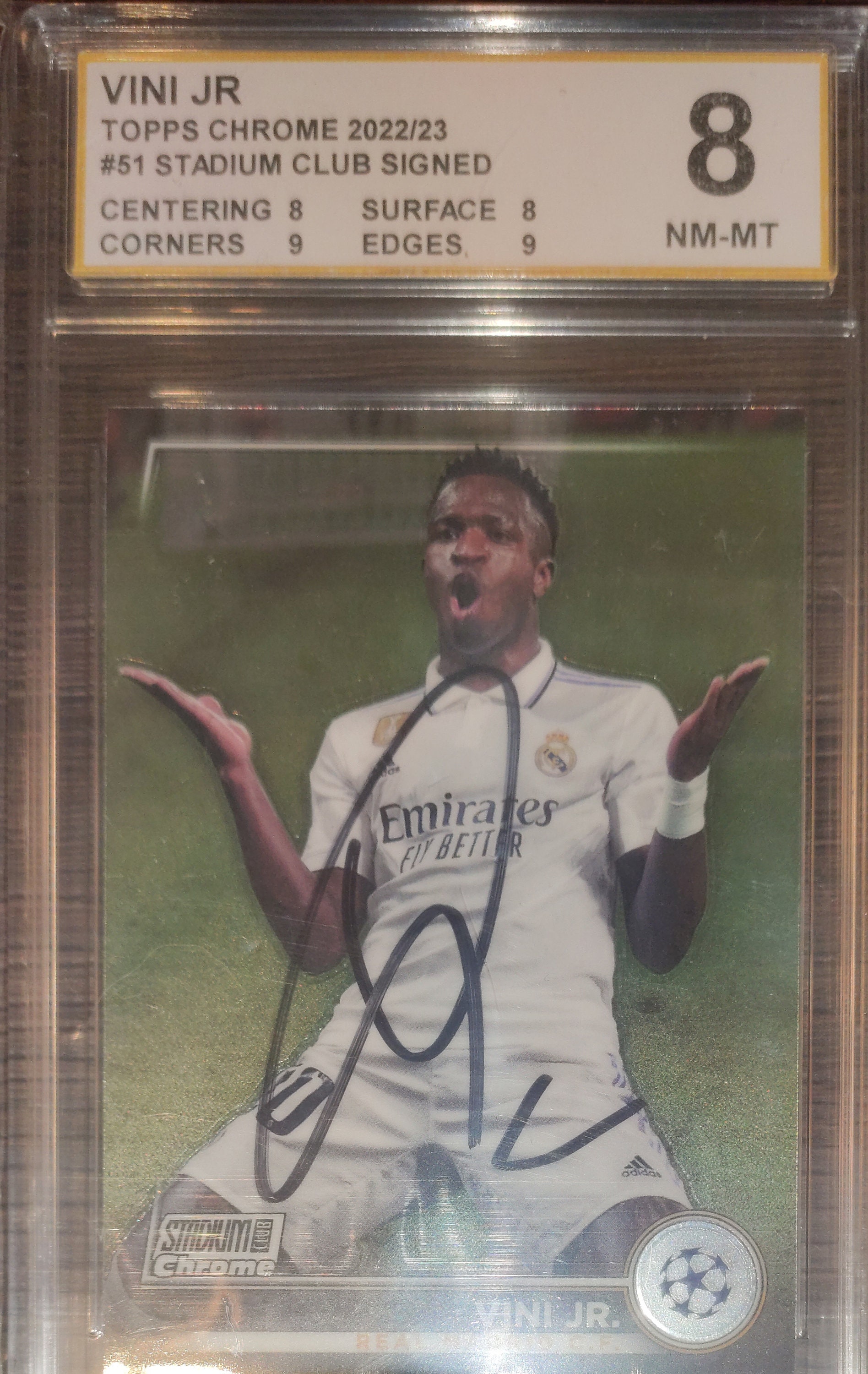 ヴィニシウス・ジュニオール　直筆サイン　フォト ヴィニシウス・ジュニオール 直筆サイン入りカード 新品同様