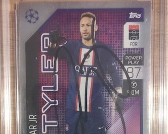Neymar Jr Autograph Hand Signed Card RPC Mint. - Etsy