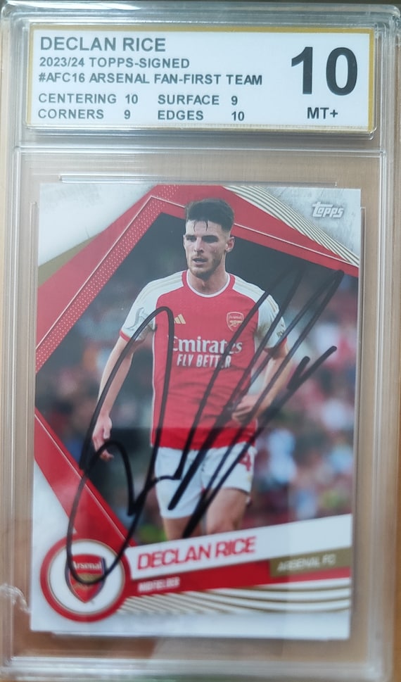 デクラン ライス Topps Merlin 直筆サイン レア！ デクラン・ライス 直筆サインカード 99枚限定アーセナル Declan