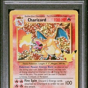 PSA 10 2021 Celebraciones de Pokémon Charizard Holo Colección Clásica Base Set