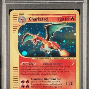 PSA 8 2002 Pokemon Expedition Charizard - Holo - Etsy PSA 8 2002 Pokemon Expedition Charizard - Holo - Etsy