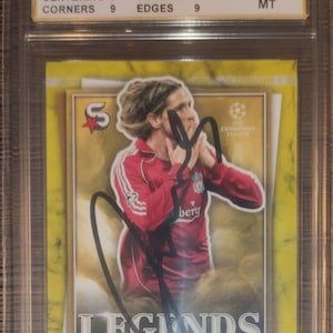 FernandoTorres Autogramm Handsignierte Karte Mint