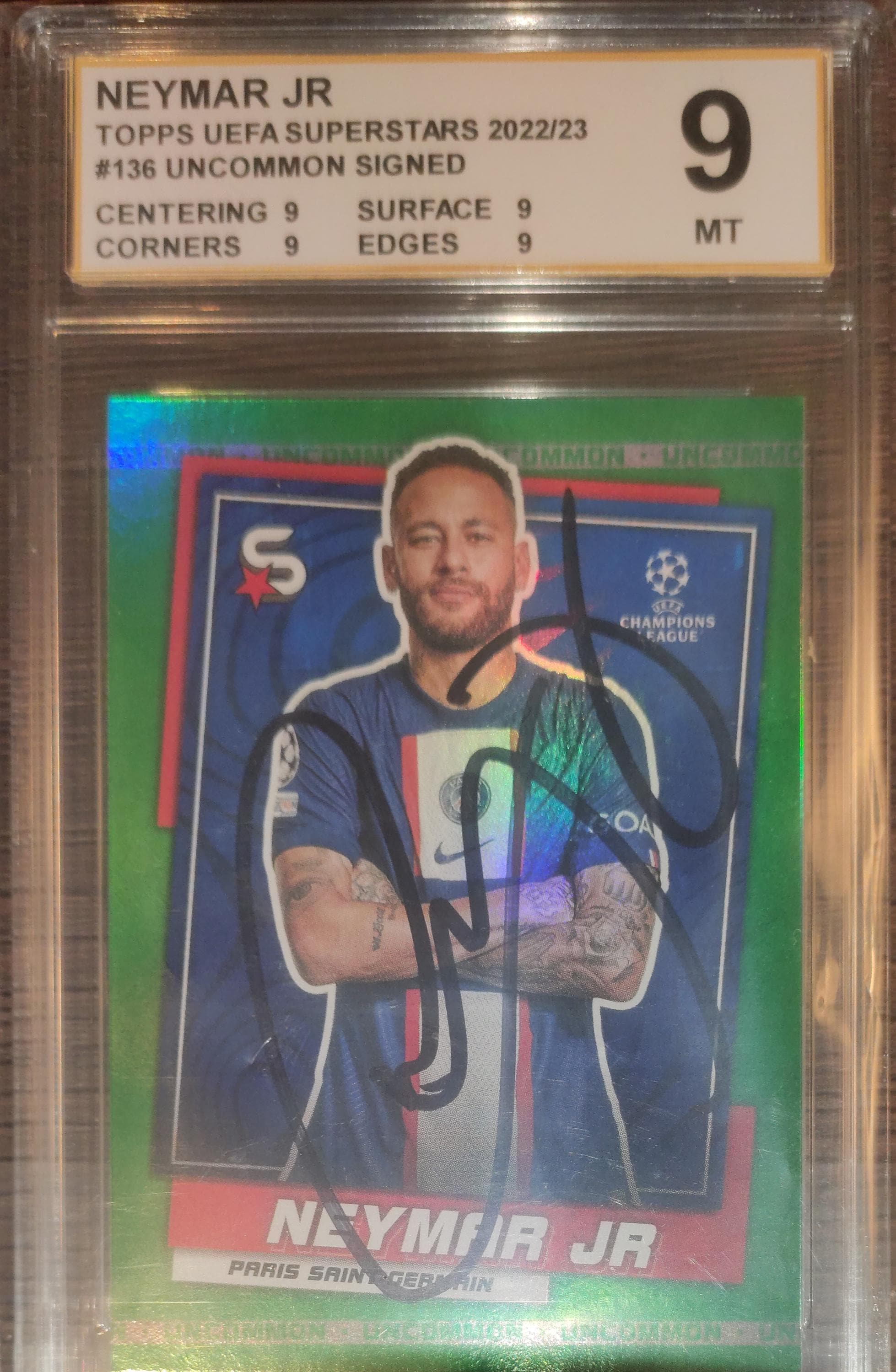 Neymar Jr Autograph Hand Signed Card RPC Mint. - Etsy