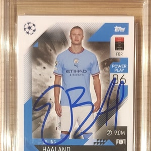 Erling Haaland Autograph Handsignierte Karte RPC Mint.