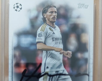 ルカ・モドリッチ 直筆サイン入りサッカーカード - Etsy 日本