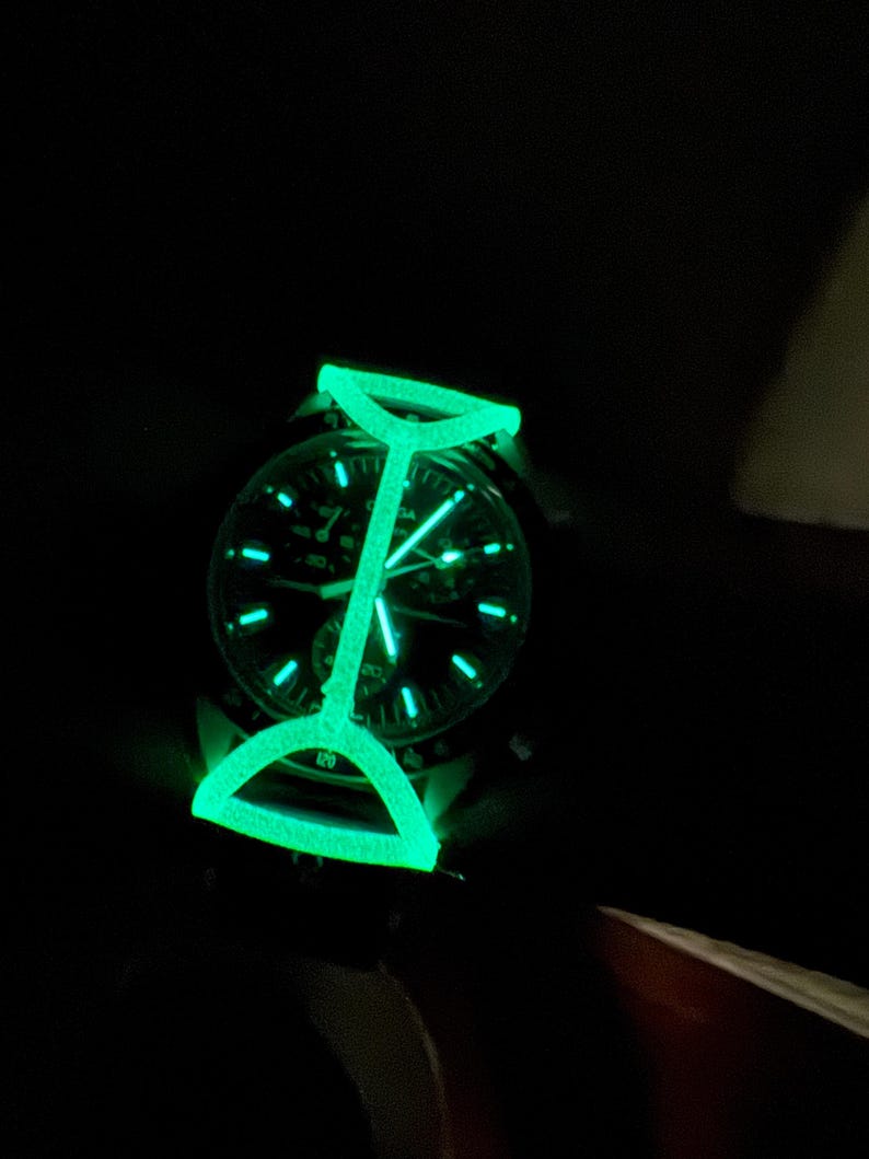 Glowing in pitch black.