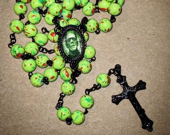 Handmade Frankenstein Rosary