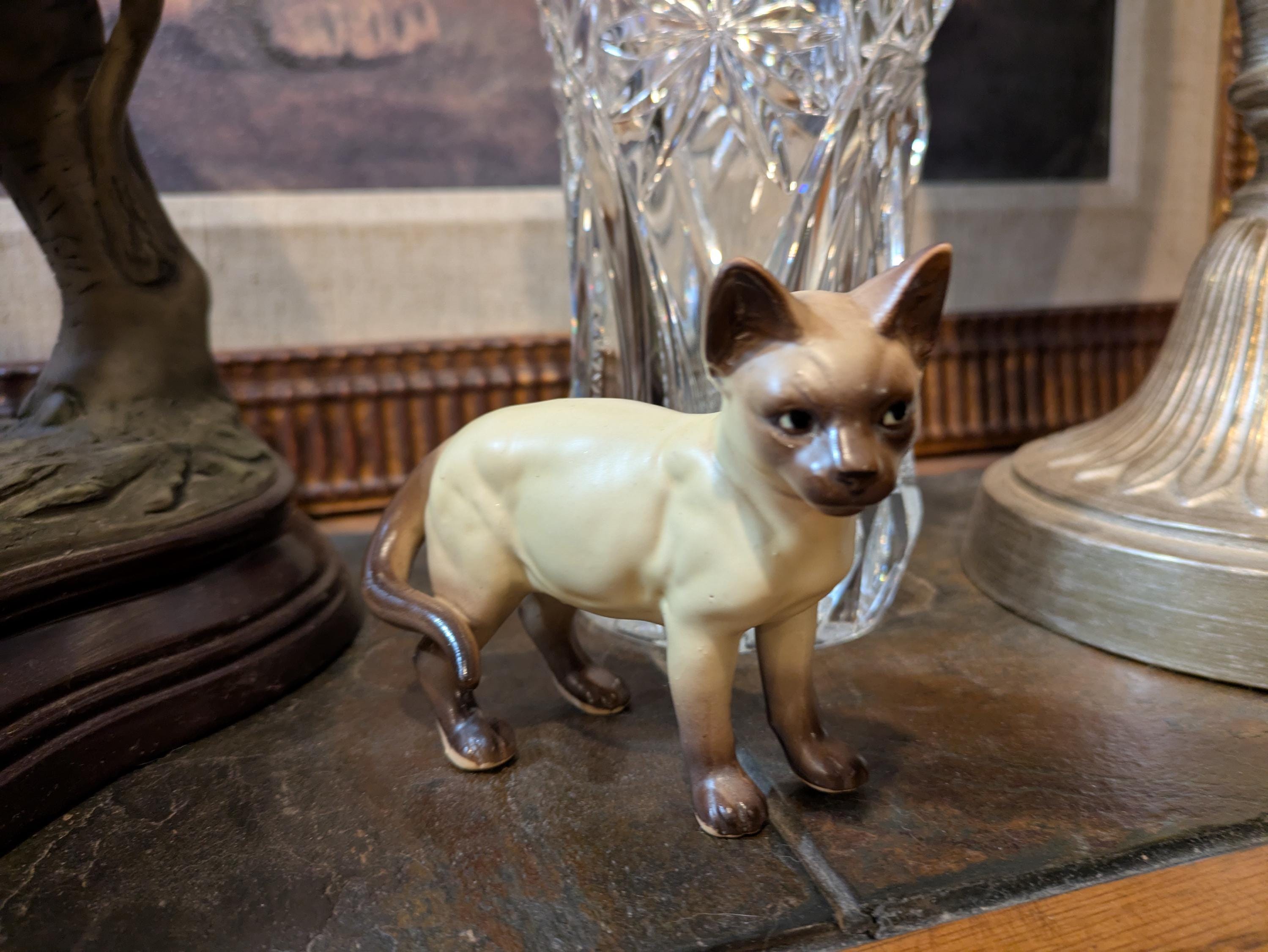 Japanese 1950's Porcelain Cat - Etsy