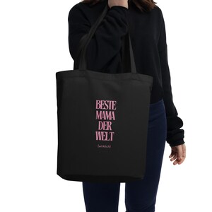 Bio-Stoffbeutel - Beste Mama der Welt | stoff beutel | stoffbeutel jga | bio-stoffbeutel | stoffbeutel bio-baumwolle | einkaufs tasche