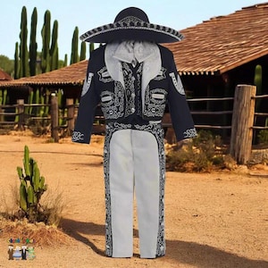Charro Taufe (6-teiliges Set) Schwarz/Grau