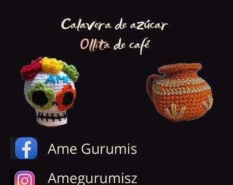 Sugar skull and coffee pot