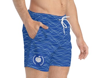 Gyatt Club Blue Wave Mens Swim Trunks