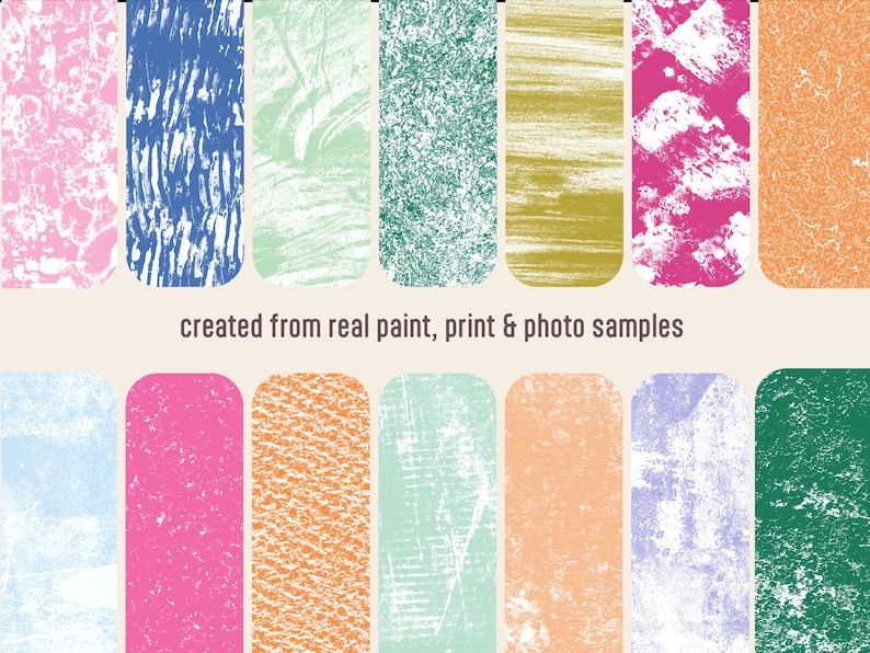 Organic Texture Overlays Pack | Distressed PNG White Digital Commercial ...