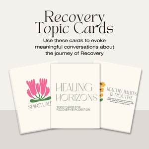Recovery Exploration Topic Card Deck | Bestärkende Themen | Genesungsgeschenk | Gruppenübungen | Hilfe zur Selbsthilfe | Diskussion