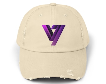 VI Logo Design 100% Cotton Twill Hat - HIGH COMFORT