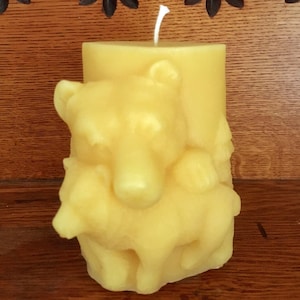 Mama Bear Beeswax Candle