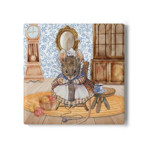 Vintage Storybook Mus Keramikunderlägg