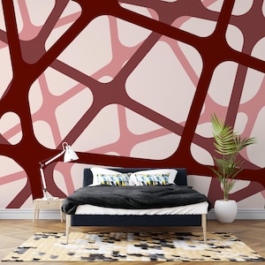 Geometric Wallpaper For Living Room Wallpaper Office Abstract Wallpaper Bedroom Custom Wall Print Peel And Stick Modern Shapes Dimensional