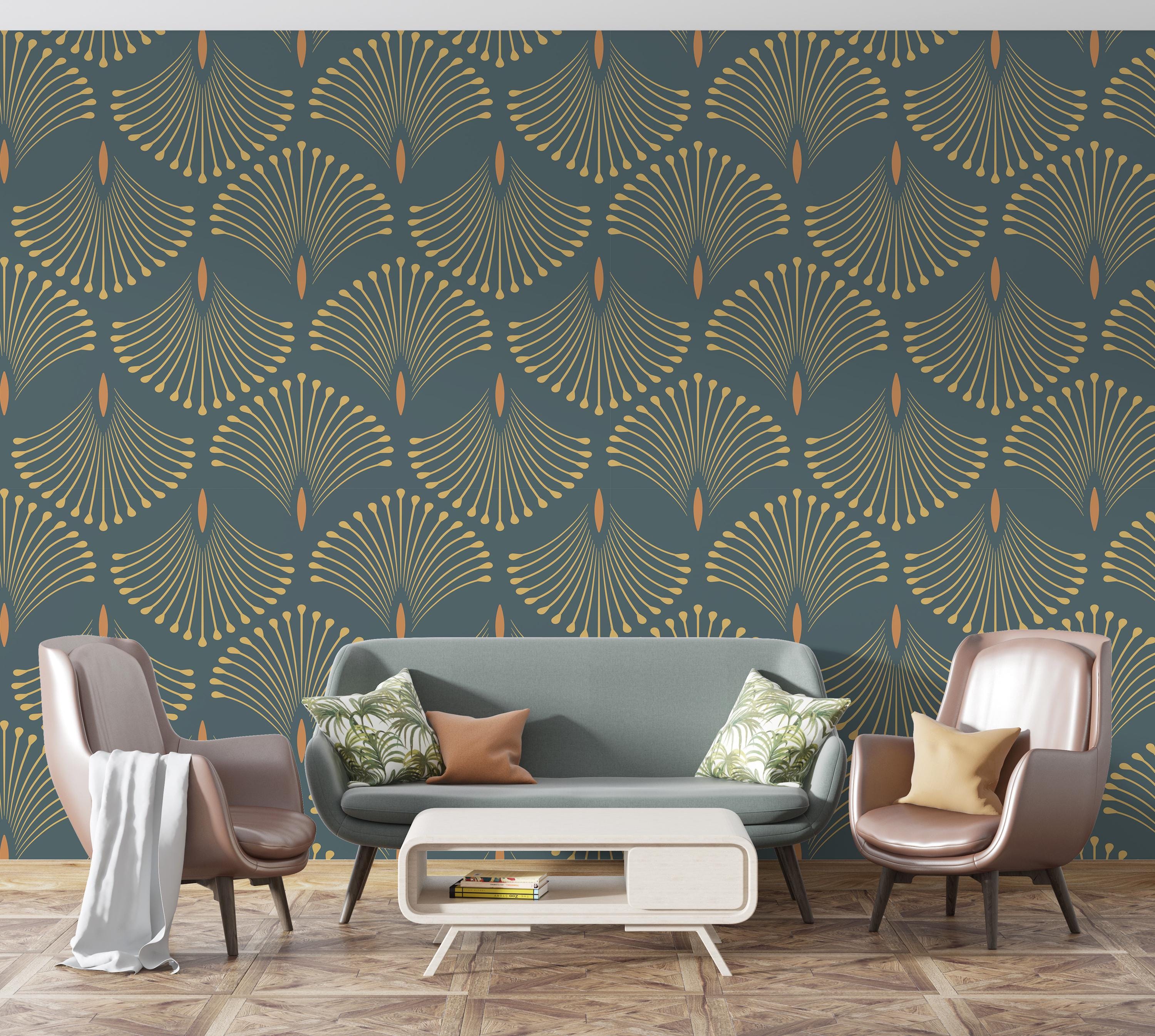 Art Deco Living Room Wallpaper