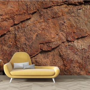 Stone Wallpaper For Living Room Rock Wallpaper Bedroom Custom Wall Print Brown Cave Rock Wallpaper Peel And Stick Dirt Rock Look Full Mural