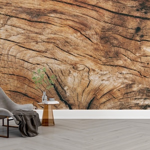 Wooden Wallpaper For Living Room Real Wooden Look Wallpaper Bedroom Custom Wall Print Brown Tree Log Peel And Stick Old Wood Look Wood Tiles