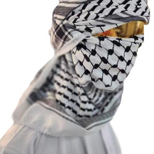 Sciarpa Kufiya/Keffiyeh con tessuto morbido immagine 2