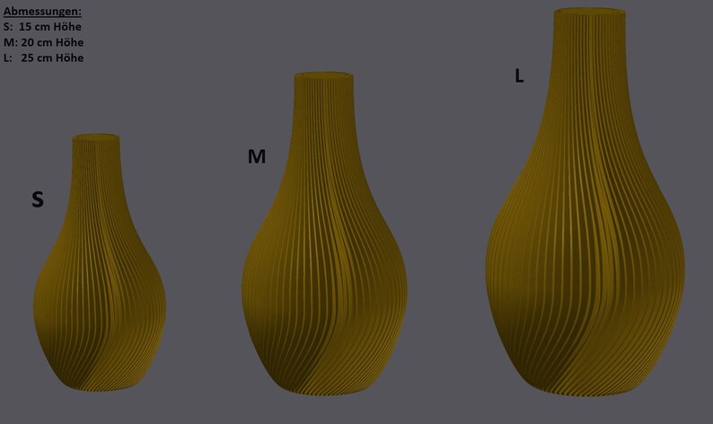 Vase Lunar Dekovase 3D Blumenvase Trockenblumen modernes Design Rillen Dekoration Pampasgras Eukalyptus Bouquet Bild 10