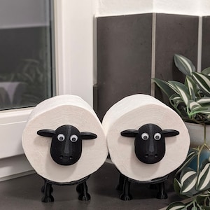 Molly toilet paper holder sheep Bathroom decoration Bathroom Guest toilet toilet paper holder Replacement roll holder toilet paper toilet sheep 2x Molly