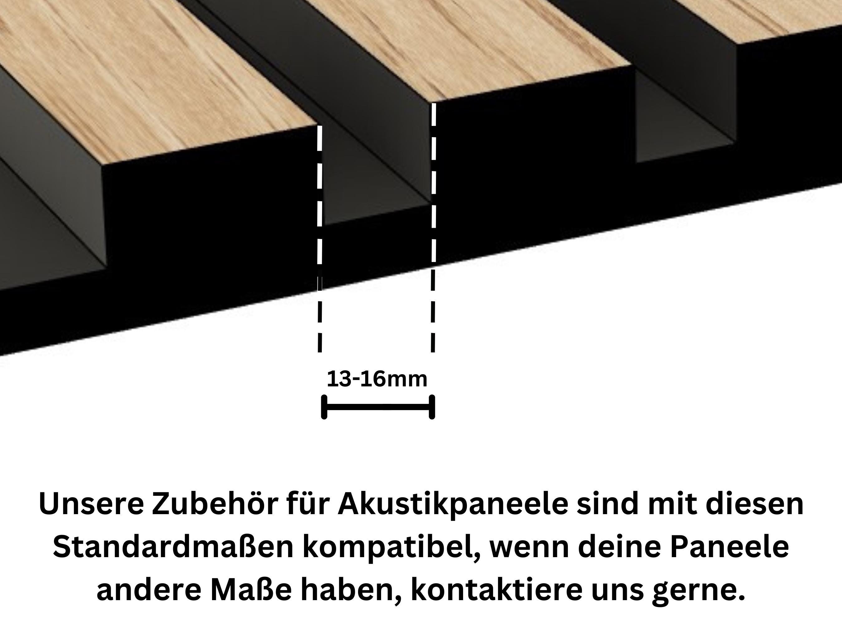 3 Patères Sans Perçage Pour Panneaux Acoustiques - Design Bois Hêtre & Métal Noir