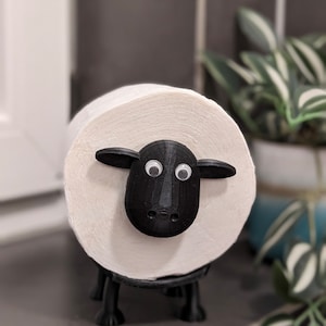 Molly toilet paper holder sheep Bathroom decoration Bathroom Guest toilet toilet paper holder Replacement roll holder toilet paper toilet sheep 1x Molly