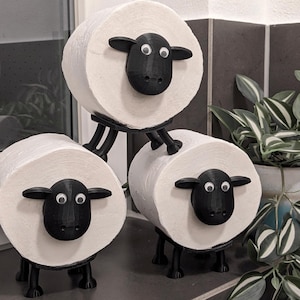 Toilettenpapierhalter Schaf | Bad Deko | Badezimmer | Gäste WC | Klopapierhalter | Ersatzrollenhalter | Toilettenpapier | Molly