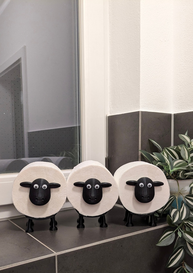 Molly toilet paper holder sheep Bathroom decoration Bathroom Guest toilet toilet paper holder Replacement roll holder toilet paper toilet sheep image 4