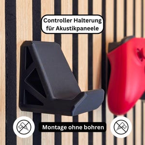Controller Halterung für Akustikpaneele – Gaming Deko OHNE BOHREN