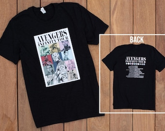 Avengers Tour DTF Graphic Shirt